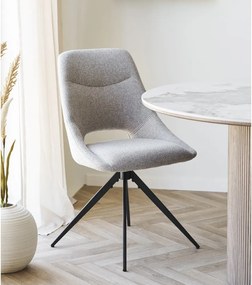 Bézs kárpitozott étkezőszék Dokka – House Nordic