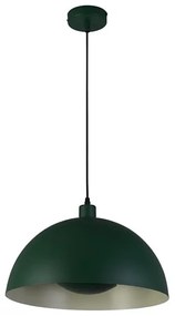 Searchlight 35410GR - MARS kábeles függőlámpa 1xE27/60W/230V, átm. 25 cm, zöld