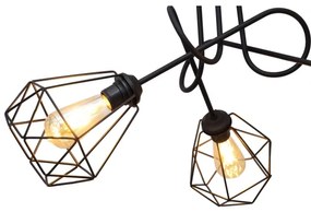 Felületre szerelhető csillár KARO 3xE27/15W/230V fekete