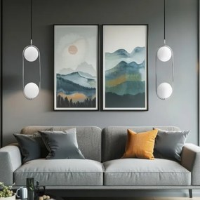 Csillár zsinóron CORDEL 2xG9/28W/230V fényezett króm