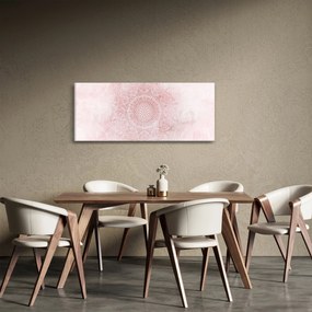 Kép - Rózsaszín mandala (120x50 cm)