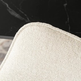 LARISA forgó étkezőszék krém bouclé