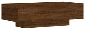 barna tölgyszínű szerelt fa dohányzóasztal 100x49,5x31 cm