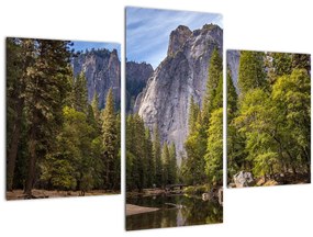 Kép - A Yosemite szikla alatt (90x60 cm)