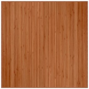 barna bambusz négyzet alakú szőnyeg 100 x 100 cm