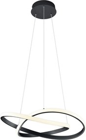 TRIO R32051132 COURSE Modern Led FĂŒggesztett LĂĄmpa Fekete LED IP20