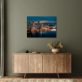 Éjszakai város képe (70x50 cm)