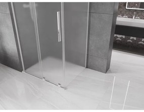 Mexen Velar L, zuhany sarok tolóajtóval 110 x 85 cm, 8 mm matt üveg, króm, 871-110-085-33-01