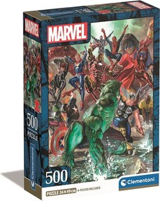 Bosszúállók Assembly 500 db-os Compact puzzle Clementoni