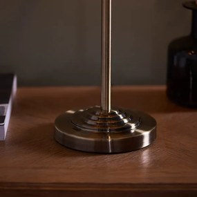 Endon 98932 - Asztali lámpa HIGHCLERE 3xE14/18W/230V fehér/sárgaréz átm. 32 cm