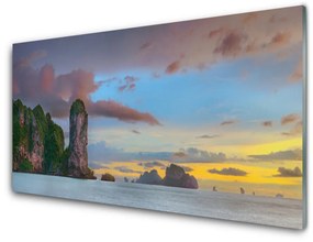 Üvegfotó Sea Mountain Landscape 120x60cm