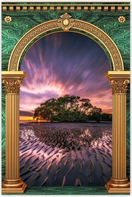 Poszterek 40x60 GyönyörƱ lila tåjkép