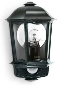 STEINEL 644413 - Fali lámpa érzékelővel   L 190 S fekete