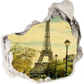 3d lyuk fal dekoráció Eiffel-torony párizs nd-p-75231588
