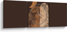 Kép - Narancssárga ívek N⁰2 (órával) (90x30 cm)