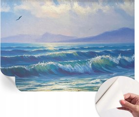 Öntapadós Dekoratív Fotótapéta Hálószobába Tengeri hullámok 152x104 cm