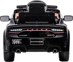 Elektromos Dodge rendőrautó fekete
