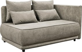 Kihúzható kanapé, bézsesszürke Taupe, jobbos, LIAMI