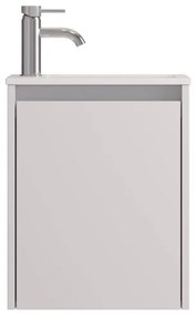 COMO 40 cm matt fehér fürdőszobai szekrény mosdóval