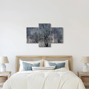 Kép - Fa sziluettek levelekkel (90x60 cm)
