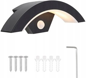 Kültéri Led Fali Lámpa Bejárati Ajtó Fölé 18W mozgásérzékelővel