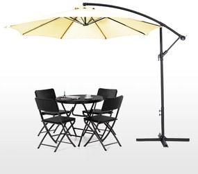 Függő napernyő 2,7 m, krém