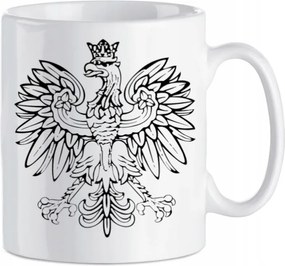 Nyomott mintás bögre Lengyel Sas 330 ml