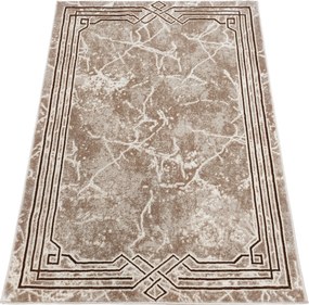 Szőnyeg 135x190 Modern Nappaliba Barna Csillogó