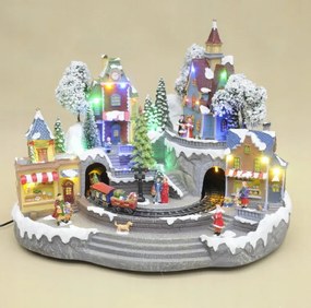 Karácsonyi zenélő betlehem zenedoboz led ajándék