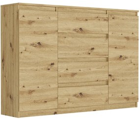 Tágas komód R-140-S4 - különböző színváltozatokban sonoma mix fehér