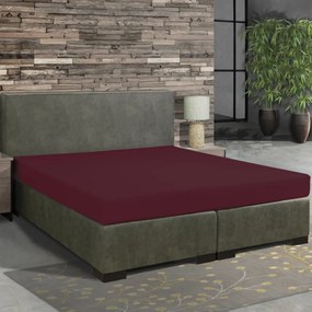 Szeder színű prémium bambuszos szeder színű gumis lepedő 140x200 cm és 160x220 cm-es matracra