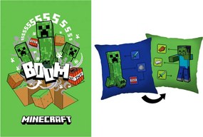 Minecraft How to Creeper polár takaró és párna szett, 2 részes