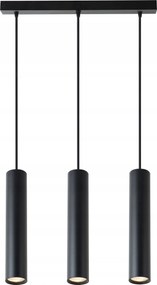 Mennyezeti Függőlámpa Keon GU10 Túlnyúló Cső Fekete