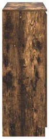 füstölt tölgy szerelt fa tálalószekrény fiókos 100,5x35x98,5 cm