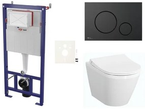 Fali WC szett SAT előtétfalas szereléshez + VitrA Integra WC SIKOSSINTRESU68K