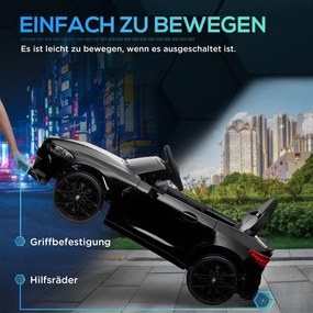 AIYAPLAY Elektromos gyerekautó BMW M4, hang és fény, 3-5 km/h, távirányítóval, fekete