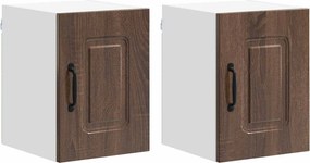 vidaXL Konyhaszekrény Kalmar 2 pcs Barna Tölgy 30 x 31 x 40 cm Faanyag