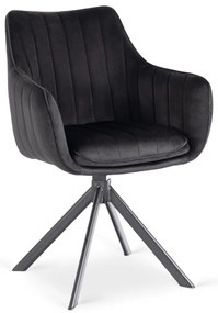 Forgó Étkezőszék Fekete Színben. MUMBAI