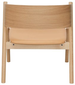 Világosbarna fotel Oblique – Hübsch