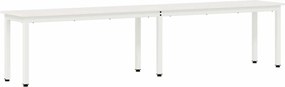 vidaXL pad Fehér 200 x 35 x 45 cm Tömör fenyőfa