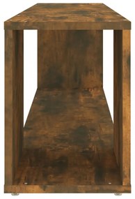 füstös tölgy színű szerelt fa fali TV-szekrény 100 x 24 x 32 cm