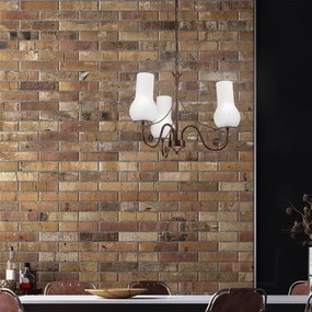 Brilagi - LED Csillár láncon COTTAGE 3xE14/40W/230V barna/fehér