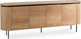 Komód 200 cm, négyajtós kivitelben, tölgy színben BECK