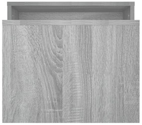 szürke sonoma színű szerelt fa dohányzóasztalszett 100x48x40 cm