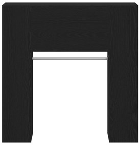Előszoba Szekrény Fekete Tölgy 97,5x37x99 cm Műanyag