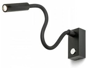 RED - Design Rendl - R10541 - AIM LED/3W/230V flexibilis fekete lámpa