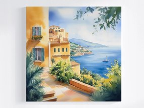 Vászonkép Canvas Déli Tengerpart Kilátás Nap Jacht 40x40