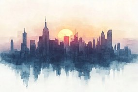 Fotótapéta Flizelina Város Panoráma New York Manhattan Usa 254x184 ragasztó