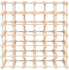 tömör fenyőfa bortartó 42 palackhoz 68,5x23x68,5 cm