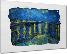 Festmények 120x80 Csillagos éj a Rodan felett